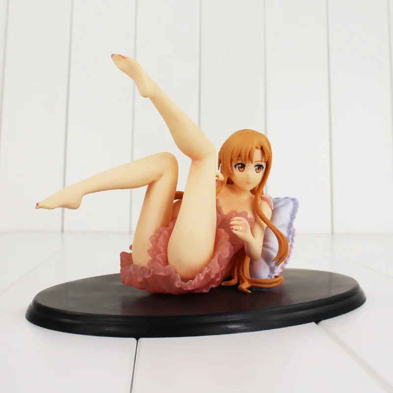 

Sword Art Online Asuna Figure Toy Yuuki Asuna in Sleepping Dress SAO Anime Sexy Girl 1/8 Scale Collectible Model Doll
