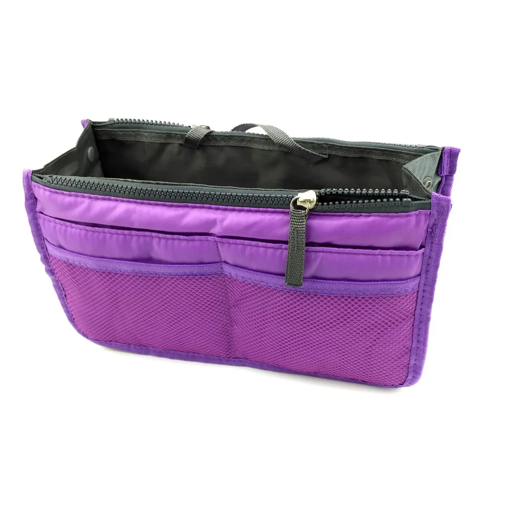 13 цветов органайзер для макияжа сумка женская мужская повседневная дорожная сумка многофункциональный тряпичный кошелек сумка в сумке косметичка