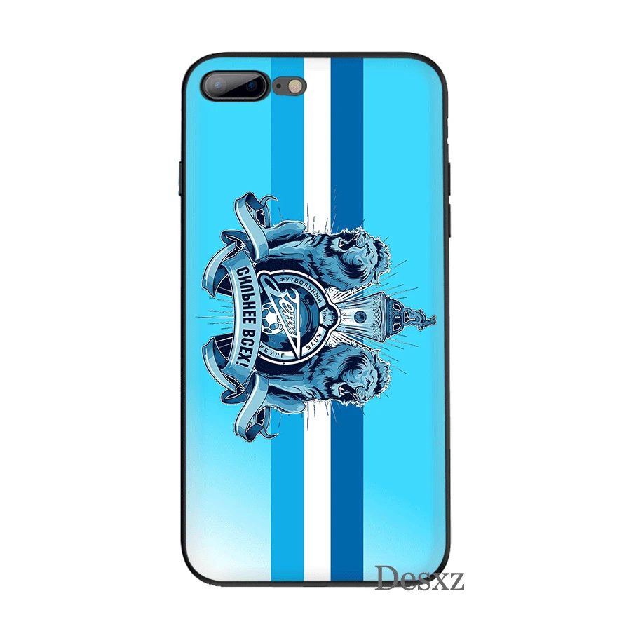 Cell Phone Case Silicone TPU for iPhone 7 8 6 6s Plus iPhone 11 Pro X XS Max XR 5 5s SE Cover Zenit football Club Logo Shell - Цвет: B12