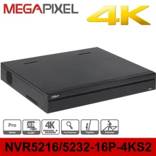 Dahua poe nvr 4k Pro DHI NVR5216 16P 4KS2 16ports poe support 8mp ip camera cctv