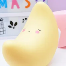 Portable Warm White LED Moon Star Sun Cute Night Light Lamp For Child Baby Bedside Bedroom