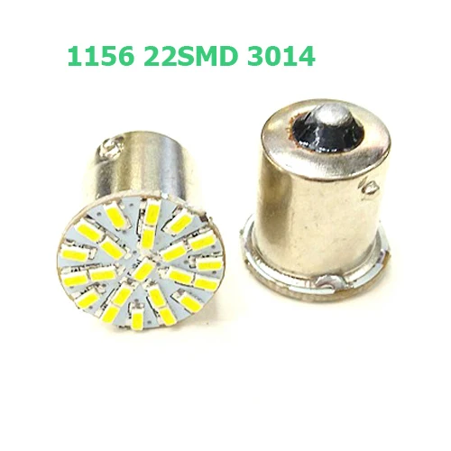 2 шт./лот BA15S P21W 1156 22 LED 3014 SMD Автомобильный задний боковой индикатор фары