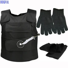 Безрукавка с защитой от порезов, Короткие перчатки с защитой от ударов и рукав для рук, устойчивая одежда для самозащиты