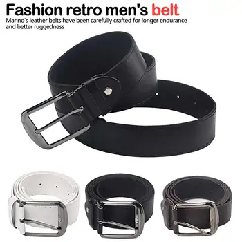 

2019 Adult New Male Belts Buckle Square Shape Stra Imitation Leather Upscale soft PU Belt High Quality Belts for Men belt