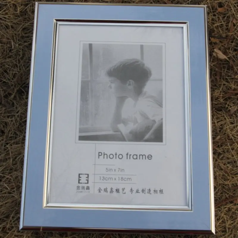 

Modern Candy Color Silver-Rimmed Photo Frame New Design Plastice Picture Frame 1pcs Family Frames For Pictures marcos para fotos