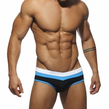M-2XL Men's Sexy Briefs Pants Low Waist Swimwear Beach Underwear Trunk Underpants Swim Shorts Quick-drying