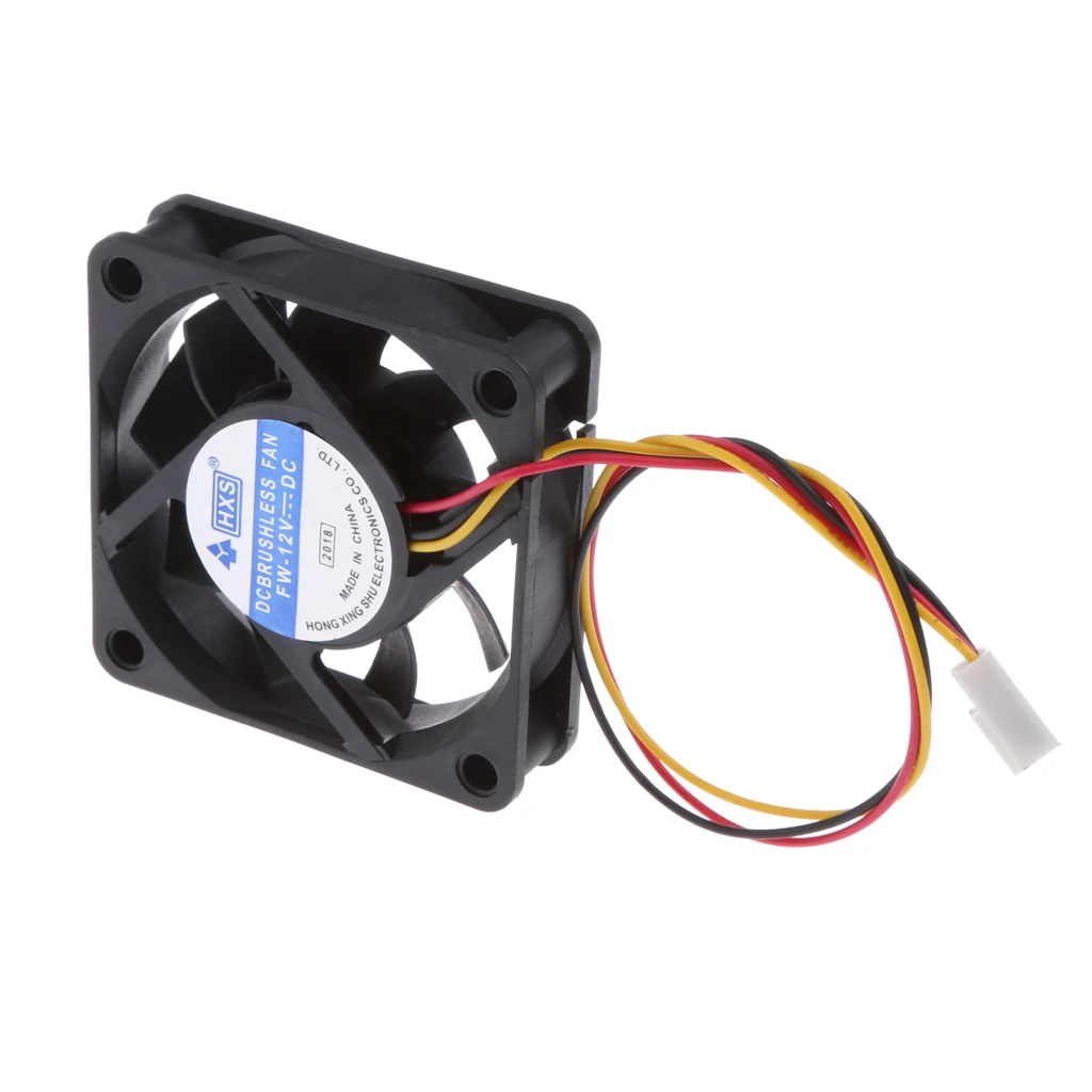 Dovewill 4pieces 12V 3Pin 60mm Mini 6cm Fan Silent Computer Cooler Cooling Fan PC