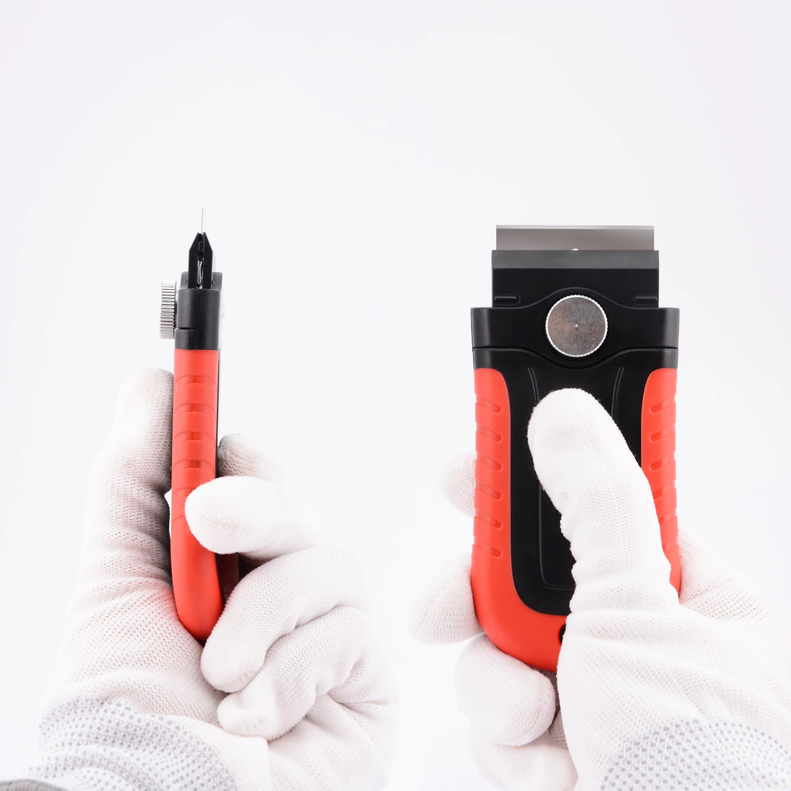 FOSHIO Window Ceramic Glass Cleaning Razor Scraper +5pcs Metal Blade Vinyl Car Wrap Film Sticker Remover Tool House Squeegee