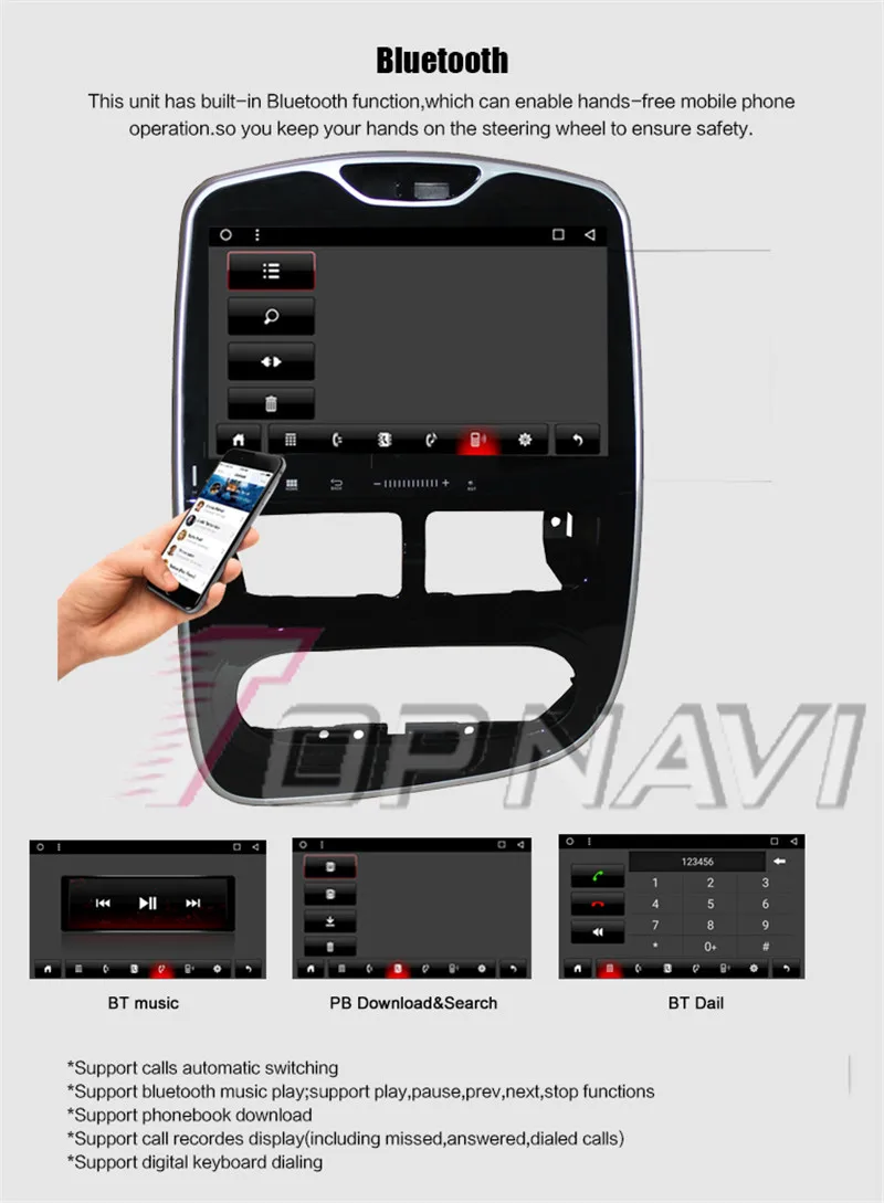 Android 7.1 TV Box 2GB 16GB For Renault Cilo 2012