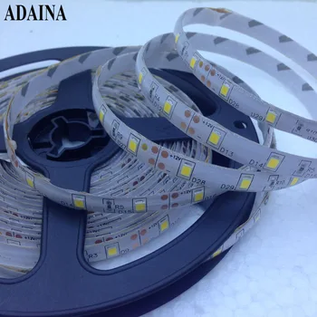 

SMD2835 60Chips/M 5M/Lot Led Strip Light IP 65 DC 12V Diode Tape Warm/Cold Led Light For Outdoor Home Decor Ledstrip