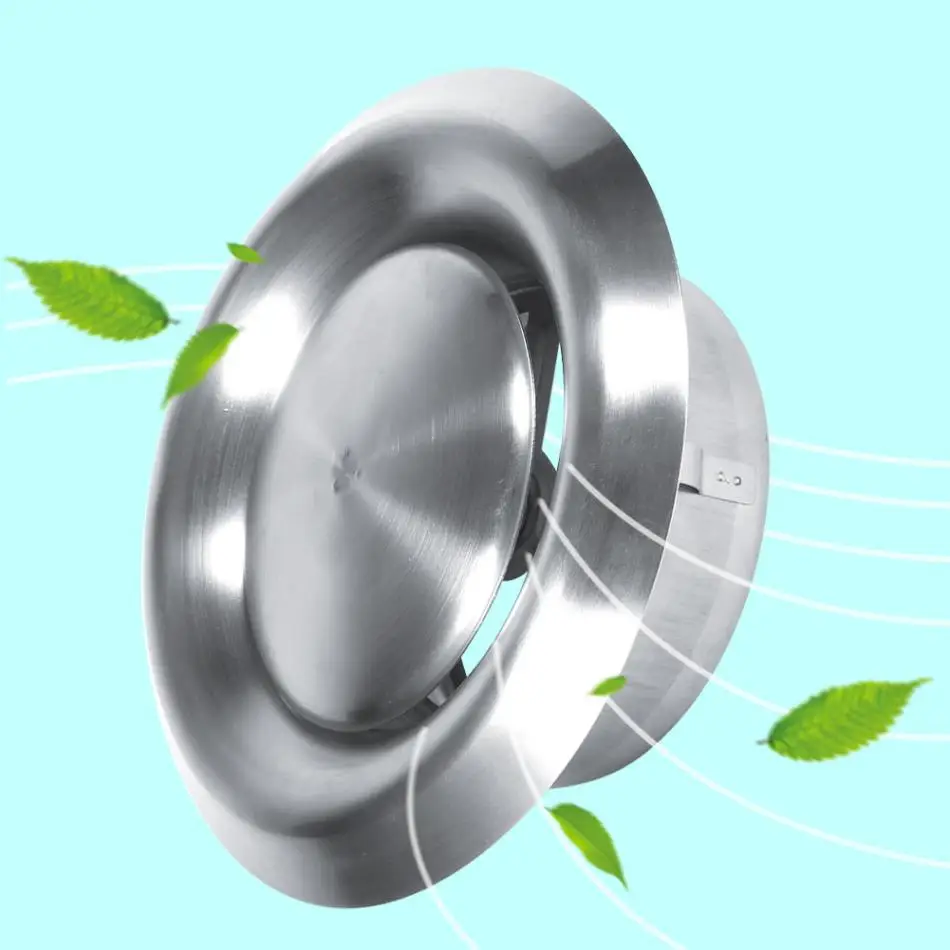 1Pc Stainless Steel Vent Round Vent Adjustable Wall Ceiling Home Ventilation  Ducting Cover 3 Sizes High Quality Hot Sale