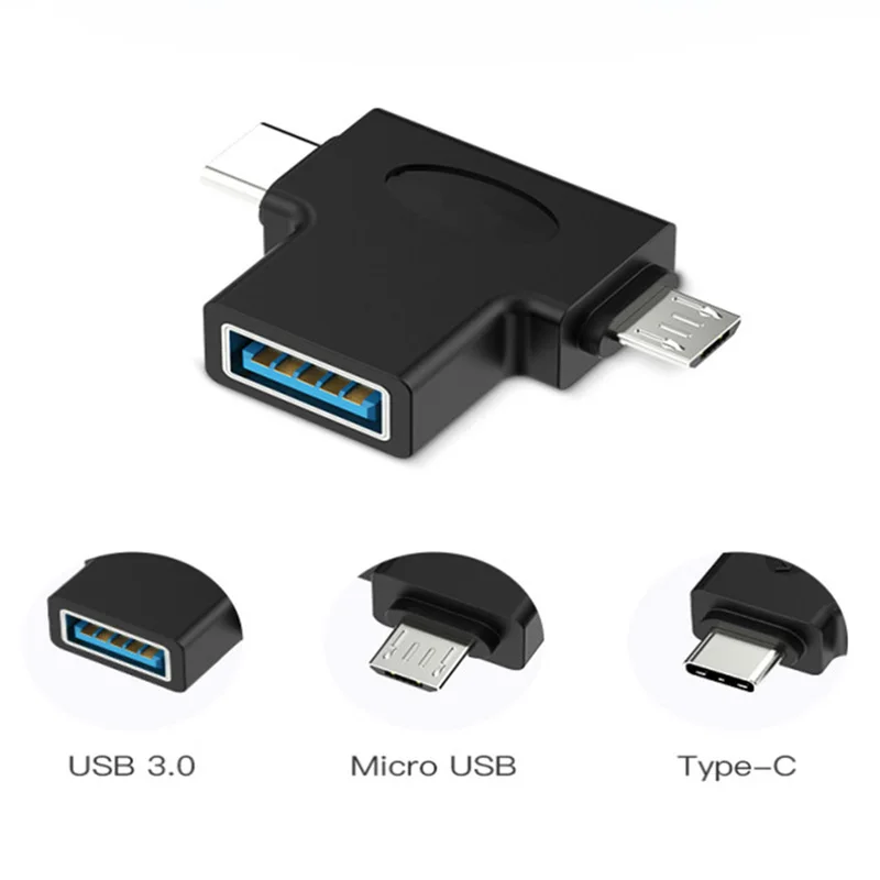 Type C Micro USB штекер USB A OTG для ПК смартфонов USB3.1 C USB3.0 Micro к USB3.0 адаптер для USB клавиатуры мыши