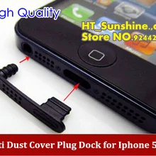 Защита от пыли заглушка док-станция зарядное устройство данных+ аудио наушники порт Крышка Пробка подходит для iphone 5 5s