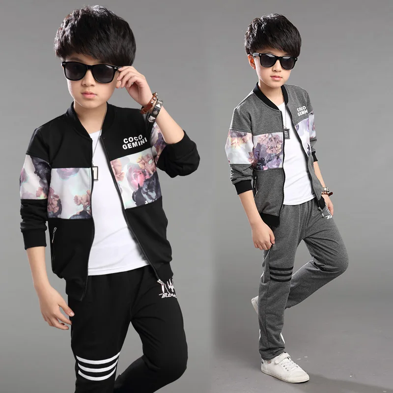 

Boy's Suits Kids Hip Hop Boys Sets Brand Sports Tracksuit Boy Clothes Ensemble Garcon Marque Kids Children Clothing 2016 New