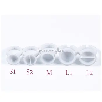 

1000pcs All Sizes white Tattoo Ink Holders Plastic Tattoo Ink Ring for Eyebrow Permanent Makeup Tattoo accessory tattoo supply