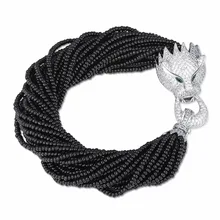 GrayBirds модные роскошные пантера леопард животных браслеты для женщин могут быть настроены цвета и длина GB1198