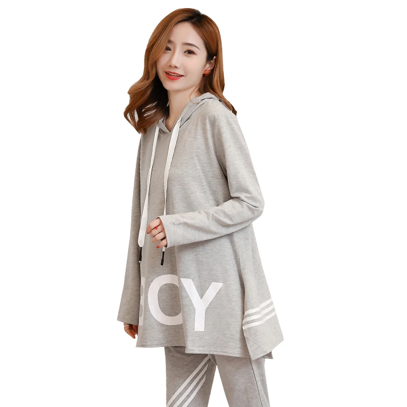 

Autumn Maternity Suits Pregnant Hoodie + Leggings/Pants Long Sleeved Clothes Set for Women Clothing Spring Maternity Clothing