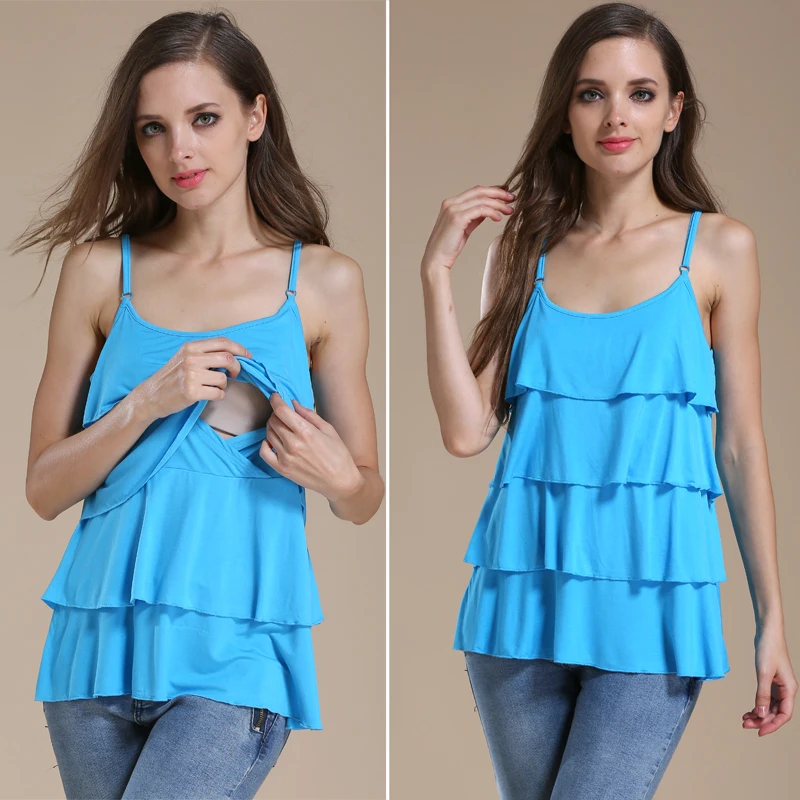 Modal Maternity Clothes Nursing Tank Tops Pregnancy Vest Breastfeeding Camis Mix colors 3pcs/lot Bulk Order