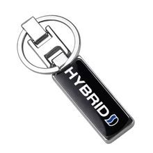 Автомобильный Стайлинг 3D металлический брелок значок гибрид брелок для ключей на цепочке кошелек украшение для Honda Toyota автомобиль Lexus аксессуары