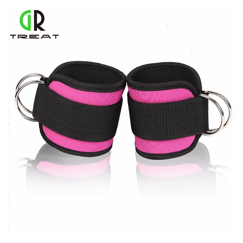 

1 Pair Fitness Ankle Straps D-ring Ankle Strap for Cable Machines and Resistance Bands for Men and Women