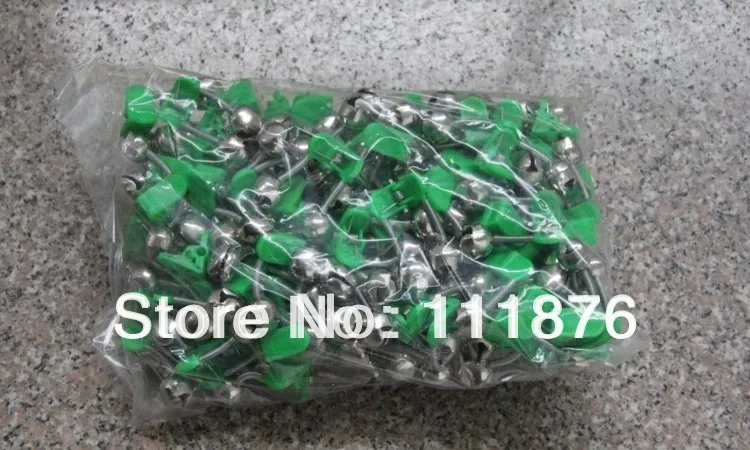 

100PCS BELLS WITH CHEMICAL LIGHT HODER (CLIP) Fishing Tackle