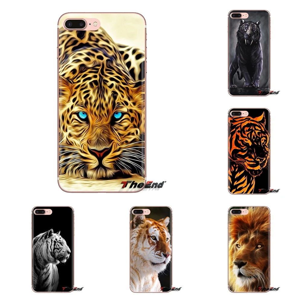 Мягкий прозрачный чехол-накладка для Huawei Mate Honor 4C 5C 5X 6X 7 7A 7C 8 9 10 8C 8X 20 Lite Pro 3D Black Tiger