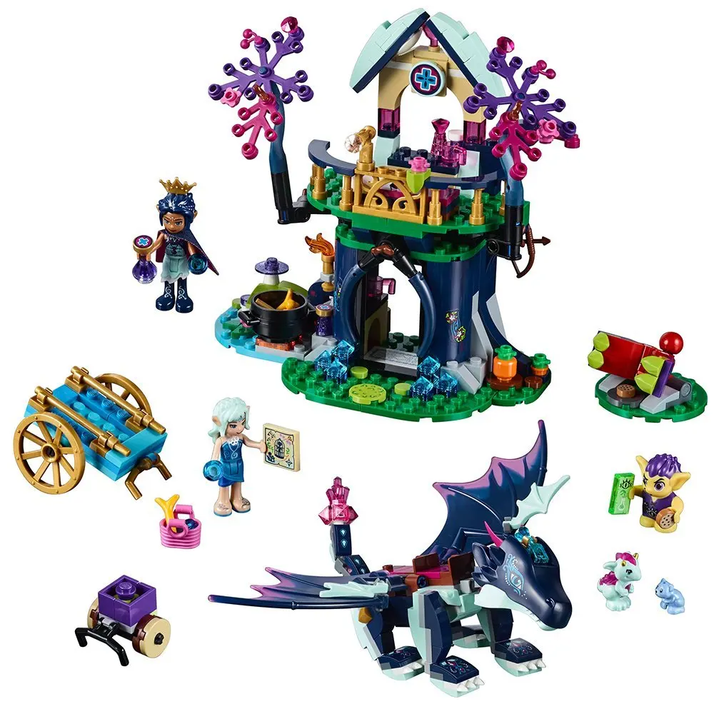 

Elves Rosalyn's Healing Hideout Dragon Legoing Block Set Building Brick Toy Compatible With for Girls