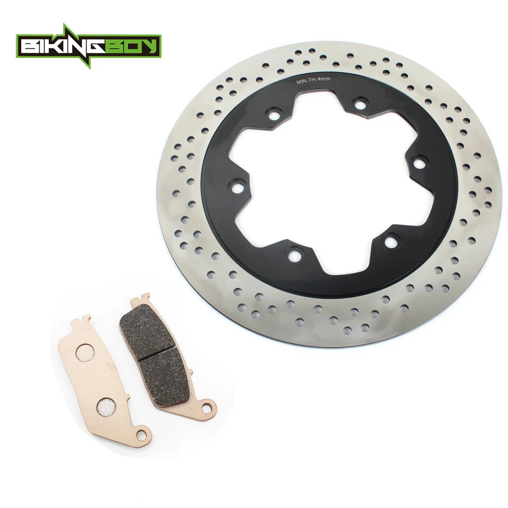 

BIKINGBOY 310mm Front Brake Disc Disc Rotor Pads for Triumph Scrambler 865 Carb 06-08 865 EFI 10-15 Bonneville America 790 02-06