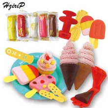 HziriP DIY Цветной глиняные игрушки 5 цветов в виде мороженого ролевые игры для детей безопасность Пластик Моделирование инструмент для работы с глиной наборы подарки для детей