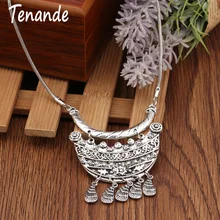 Tenande богемные геометрические Капля воды кисточка ожерелья панк жажда заявление ожерелья с подвесками для женщин вечерние ювелирные изделия колье