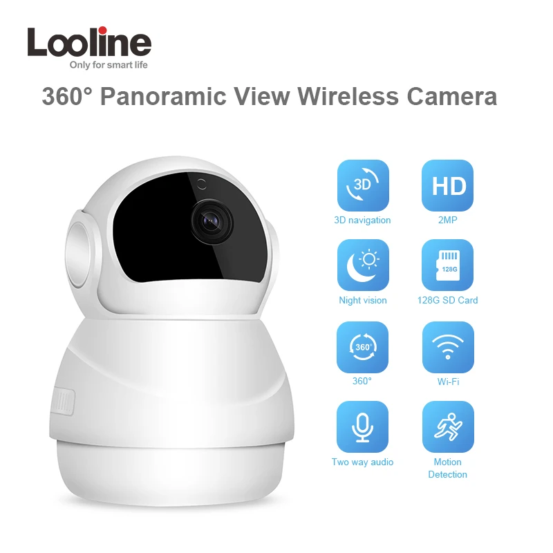 Камера Wi-Fi 1080 P CCTV Товары теле- и видеонаблюдения безопасности Камара looline