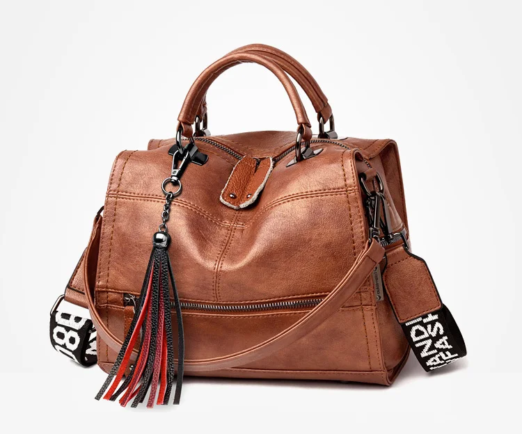 Retro feminina bolsas de ombro largo alça
