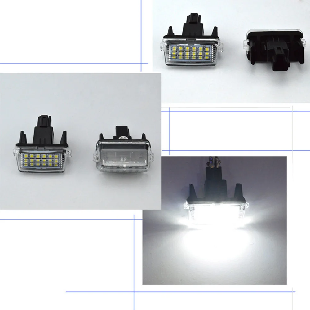 2 шт. 18-SMD светодиодный ксеноновый светильник номерного знака автомобиля-Стайлинг для Toyota CAMRY 2012
