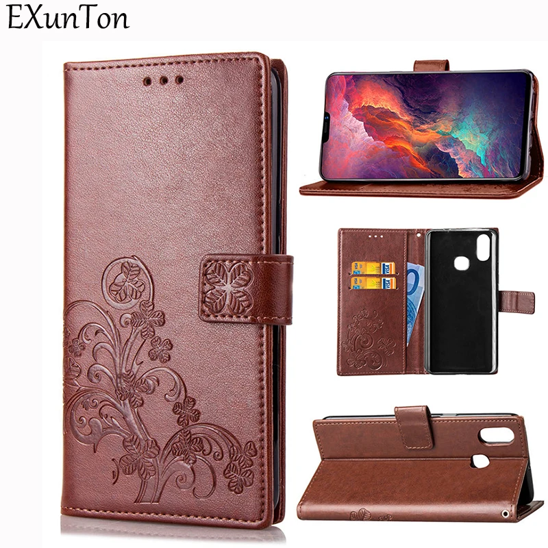 EXUNTON КРЫШКА ДЛЯ Vivo X20 плюс X21 Y97 Y85 Y83 Y81 Чехол класса люкс из искусственной кожи с