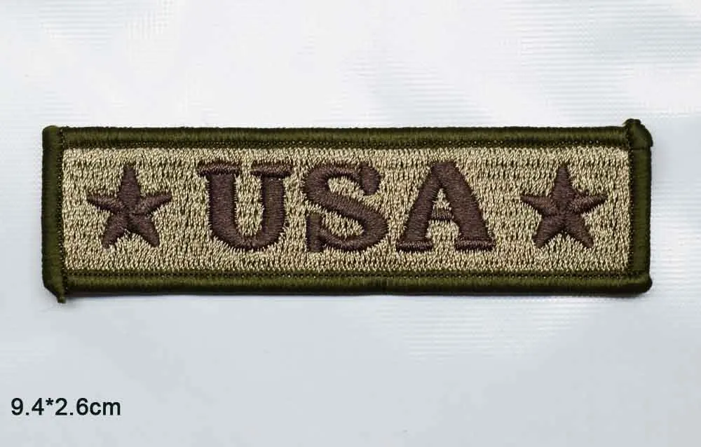 

USA Iron On Embroidered Clothes Patches For Clothing Stickers Garment Wholesale