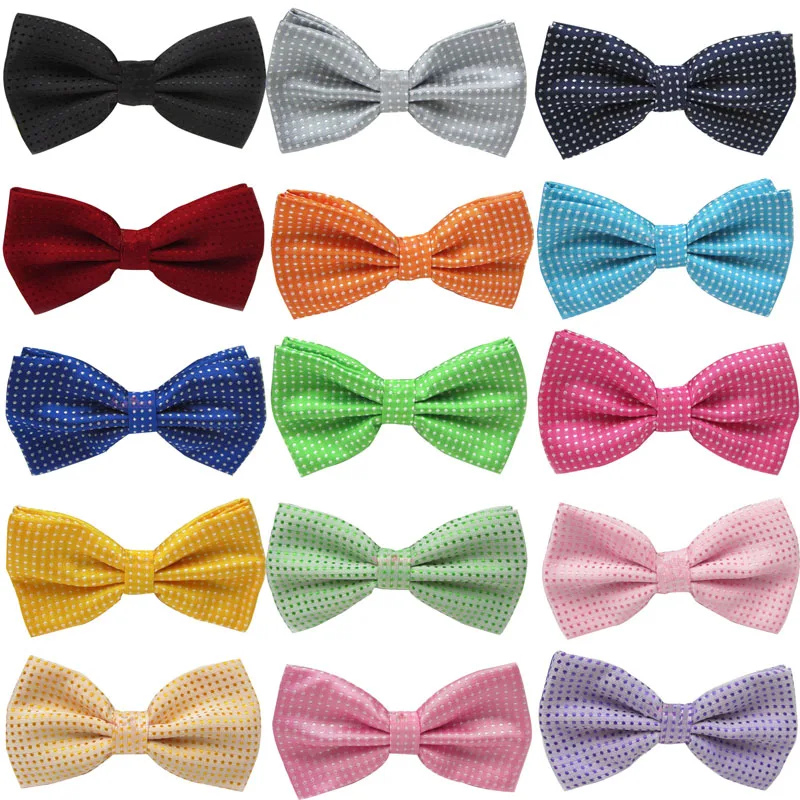 

Adjustable Men's Ties Fashion Tuxedo Classic Mixed Solid Color Polka Dot Butterfly Tie Wedding Party Bowtie Bow Tie