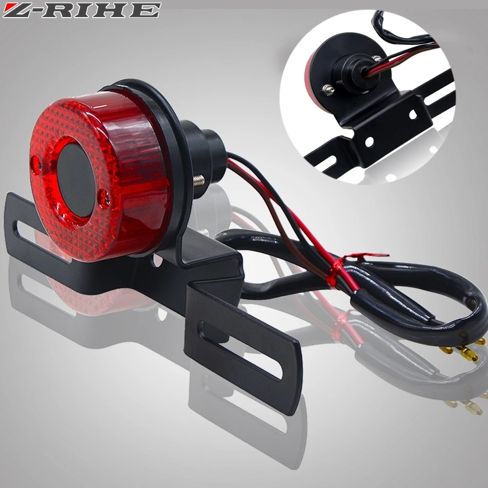 

Motorcycle accessories 135v Bike Rear Tail Brake Stop Number Plate Light For Harley HONDA DUCATI KAWASAKI YAMAHA