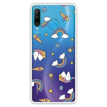 

Stand case costume drawing Unicorns Frozen WP009 for Huawei P30 Lite