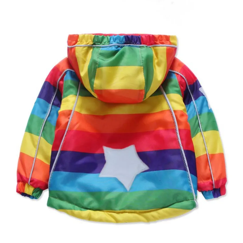 CROAL CHERIE 80-120cm Fashion Warm Fleece Kids Winter Clothes For Boy Colorful Star Snowsuit Russian Baby Girls Winter Parkas (4)