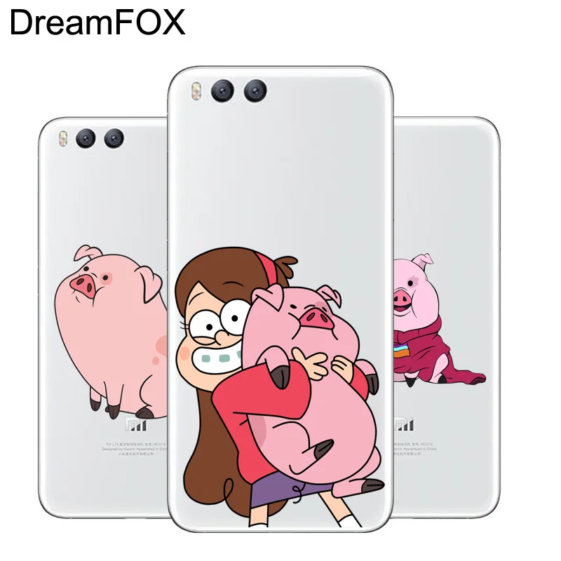 DREAMFOX L507 Мягкий силиконовый чехол из ТПУ с мультяшным аниме Свинкой для Xiaomi Redmi Note 3