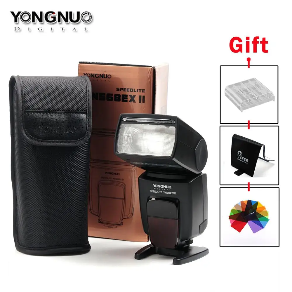 Yongnuo YN-568EX II Master & Slave HSS Wireless TTL Flash Speedlite High-speed Sync HSS Suit For Canon 70D 650D  5DIII 5DII