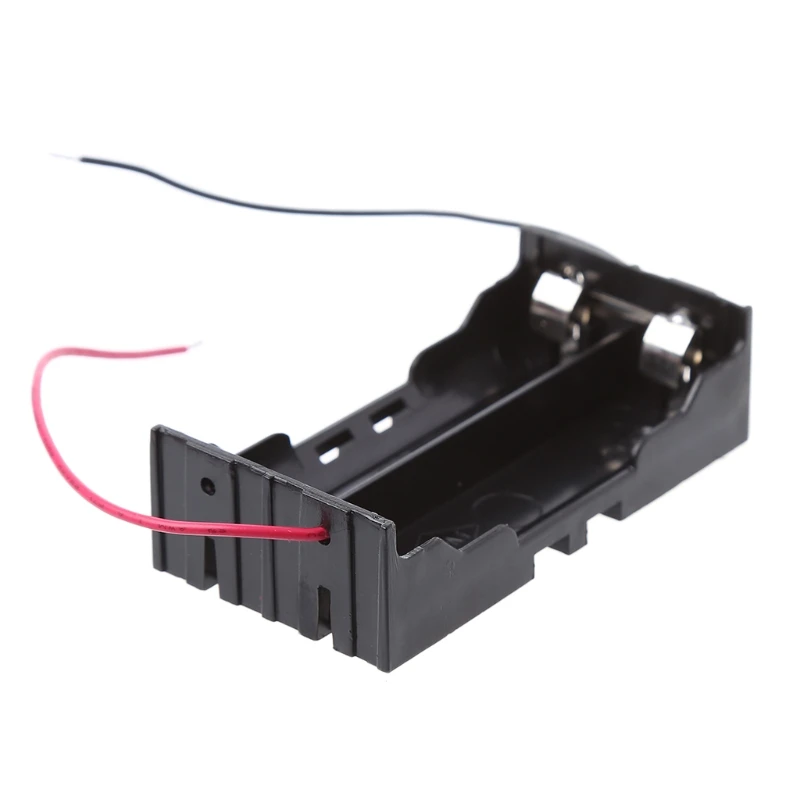 

3.7V 2x 18650 Parallel Batteries Holder Box Storage Case Container With Wire
