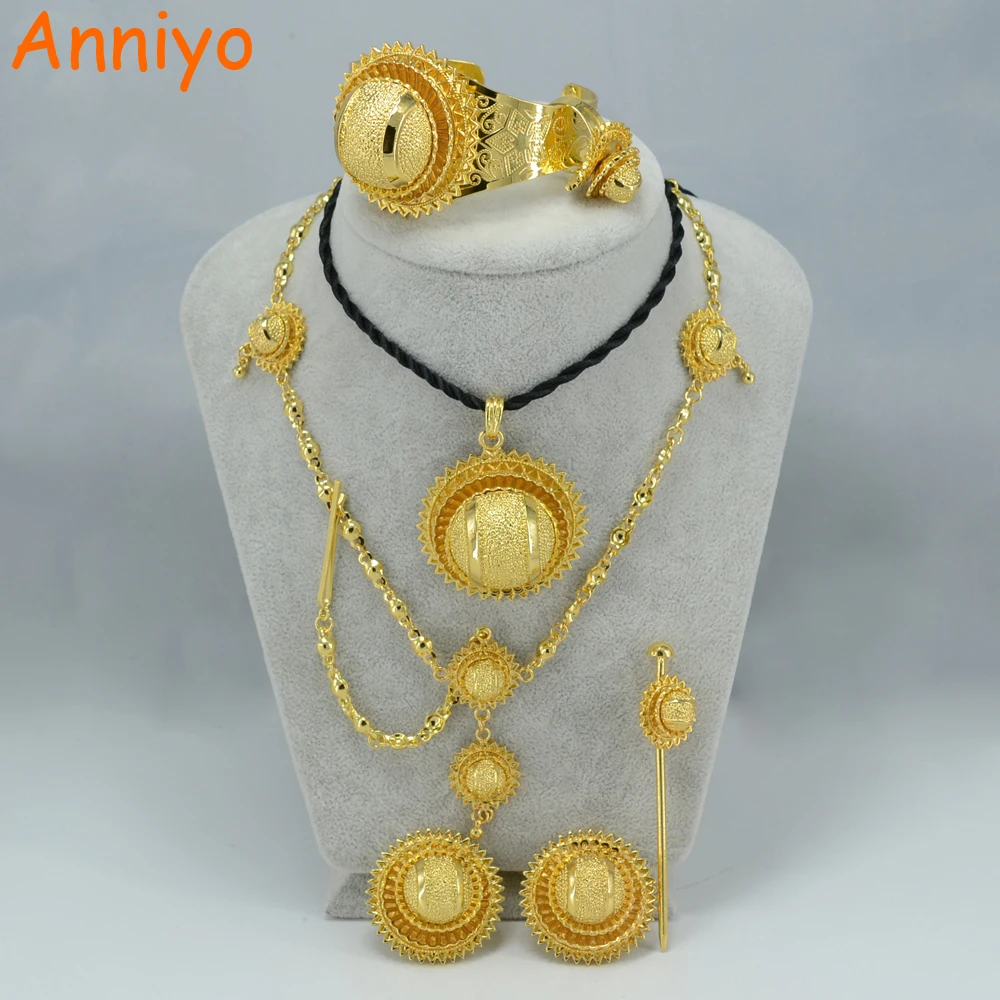 Buy Anniyo Ethiopian Jewelry set Gold Color Eritrea