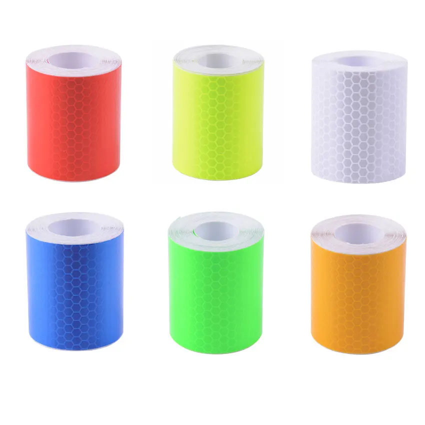 

5cm*3m Safety Mark Reflective Tape Stickers Car Motorcycle Bicycle Styling Self Adhesive Reflective Film Sticker Tape 6 color