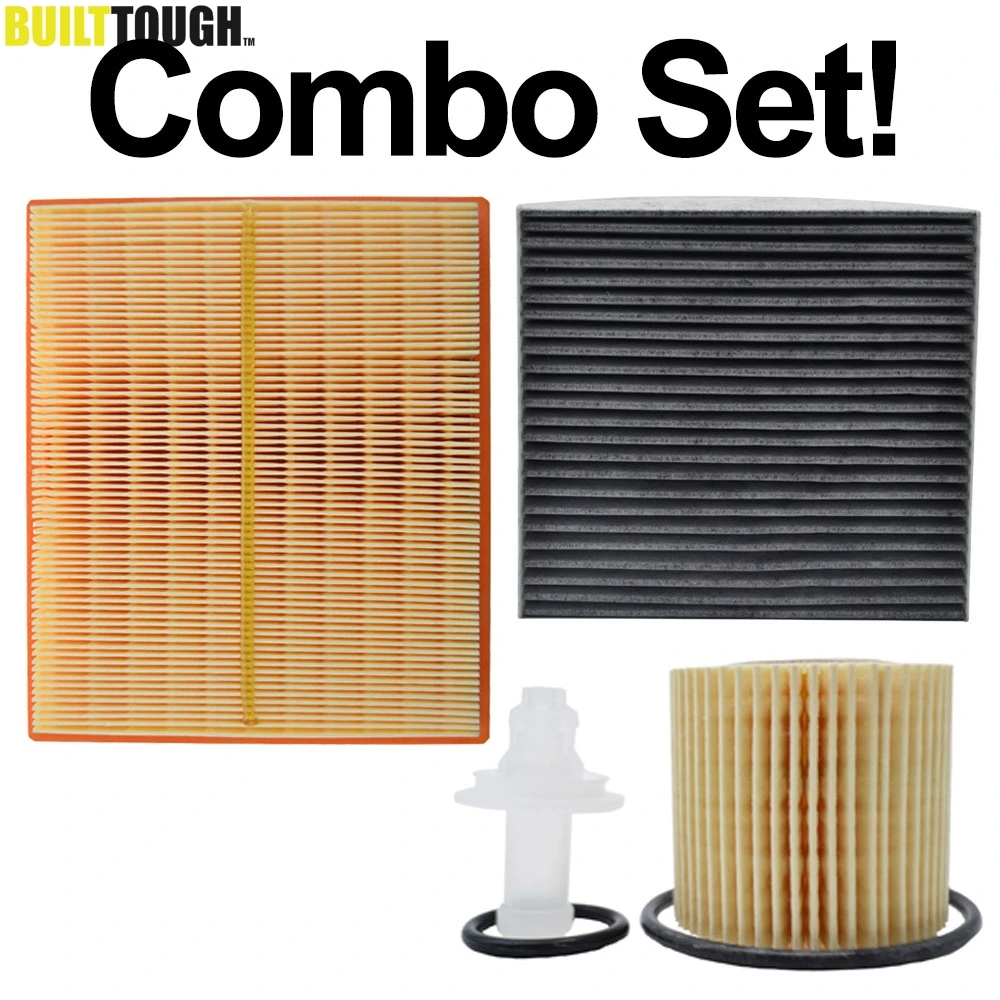 

Combo Set For Toyota Prius XW30 2010 2011 2012 2013 2014 2015 1.8L Oil Engine Pollen Cabin Activated Carbon Air Filter