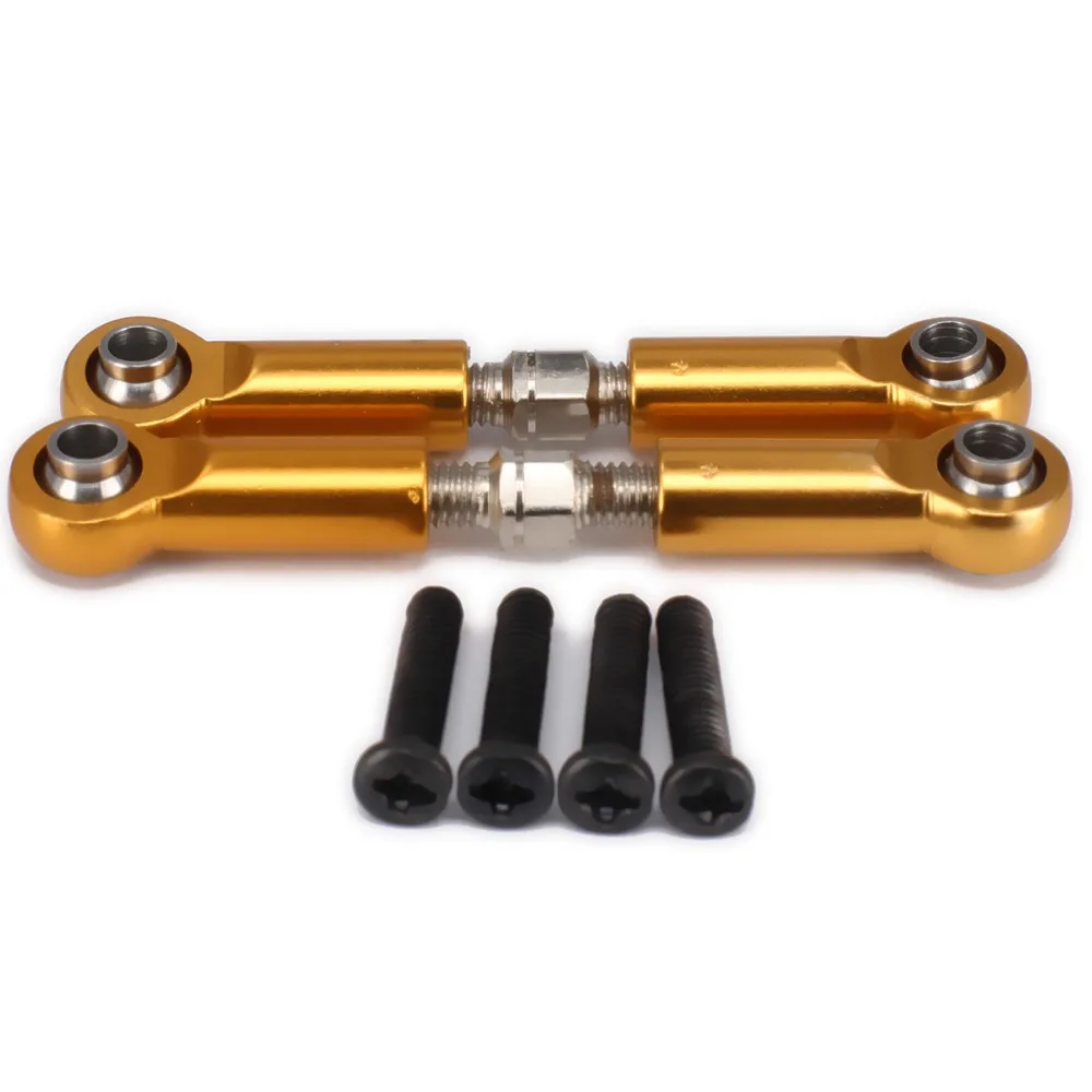 Aluminum Adjustable Servo Linkage Pulling Steering Rods Arms M3 Thread