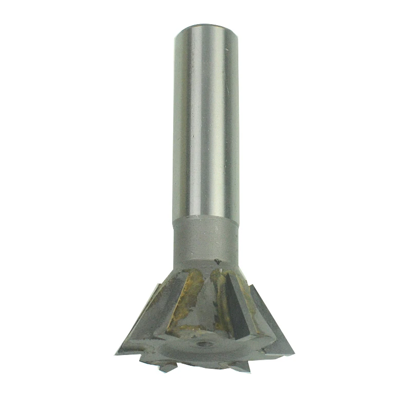 Dimensions : D40X60 Chenweiwei LCuiling-Shank Tungsten Carbide Insert Straight Shank Dovetail Slot Milling Cutter Woodworking Accessories 