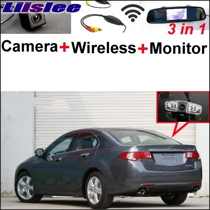 

Liislee Special Rear View Camera + Wireless Receiver + Mirror Monitor Easy Parking System For Honda For Accord Spirior 2008-2012