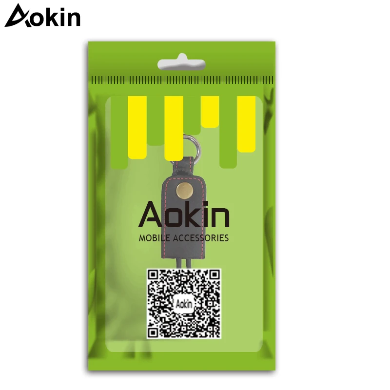 Брелок для ключей из Aokin кожи, usb-кабель для iPhone, микро-usb type-C, брелок для ключей, кабели для samsung, для huawei, быстрая зарядка, линия передачи данных