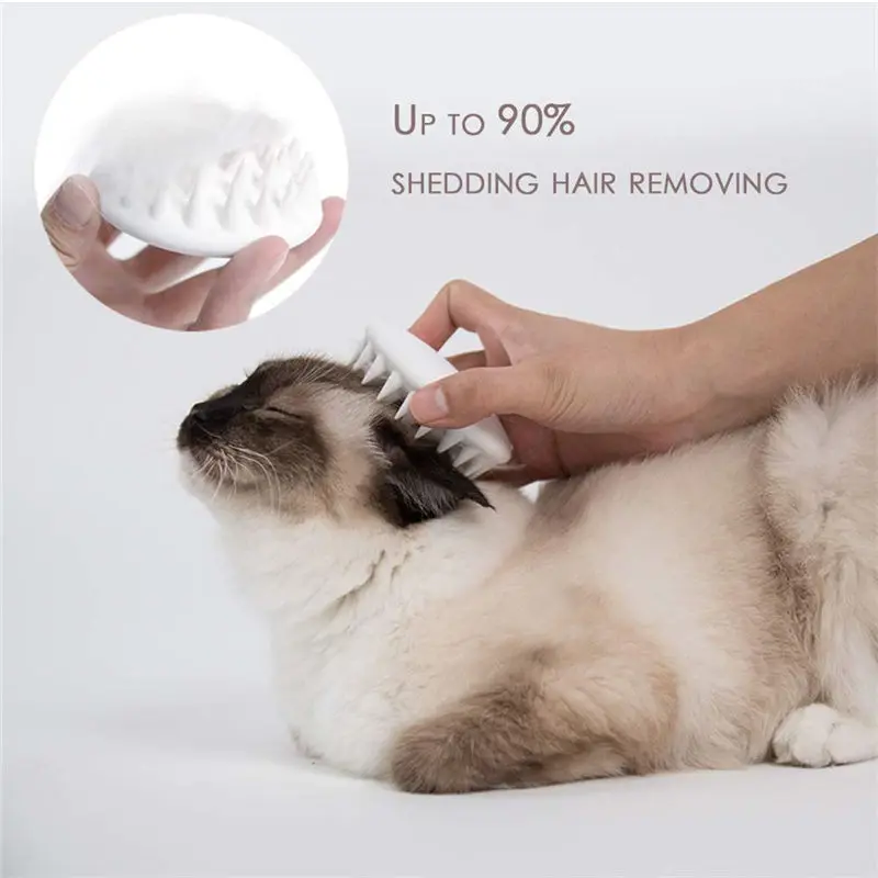 PETKIT Pet Cat Grooming Massage Device Brush Comb silicon with Soft Rubber Bristles tool hair